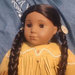 Women Hair Brown Braided Hair with Button Ties - Unbranded